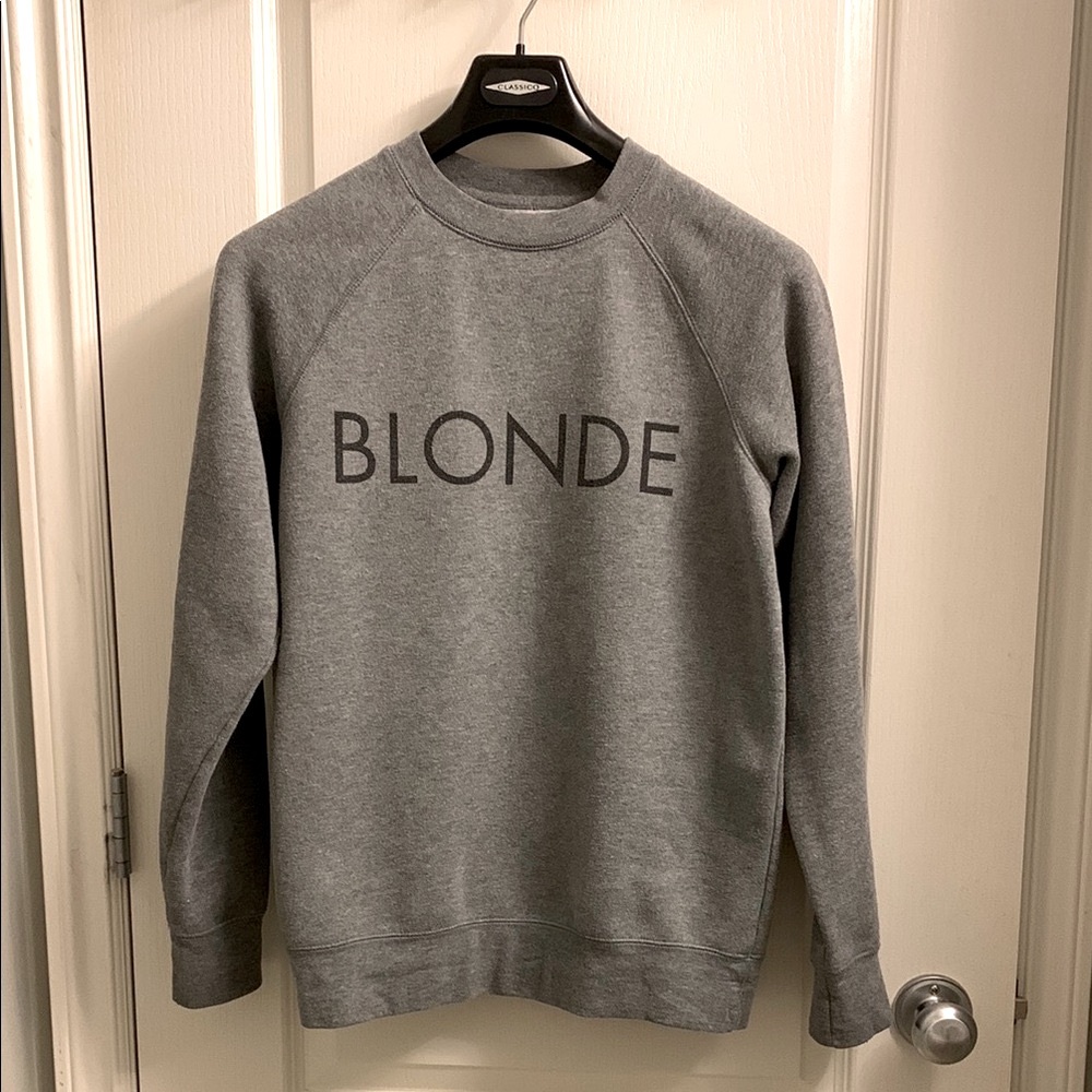BRUNETTE The Label ‘BLONDE’ Sweatshirt size S/M